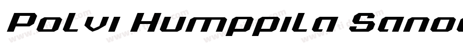Polvi Humppila Sanoo字体转换